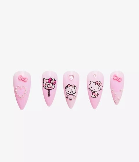 Hello Kitty Snacks Faux Nail Set (NEW IN BOX)