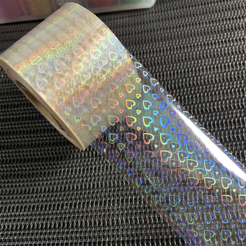2 Roll of 120m Nail Art Foils Transfer Sticker Aurora Chrome Decals Tips Decor