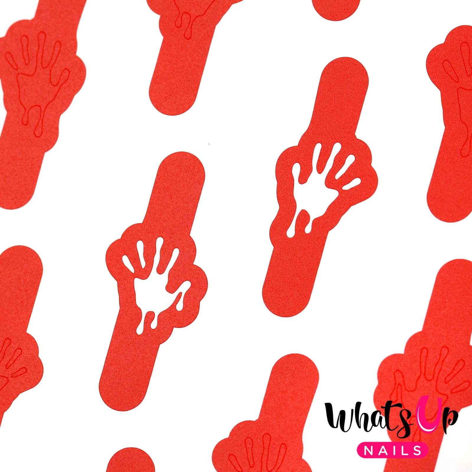 Bloody Hands Stencils for Nails, Halloween Nail Stickers, Nail Art, Nail Vinyls