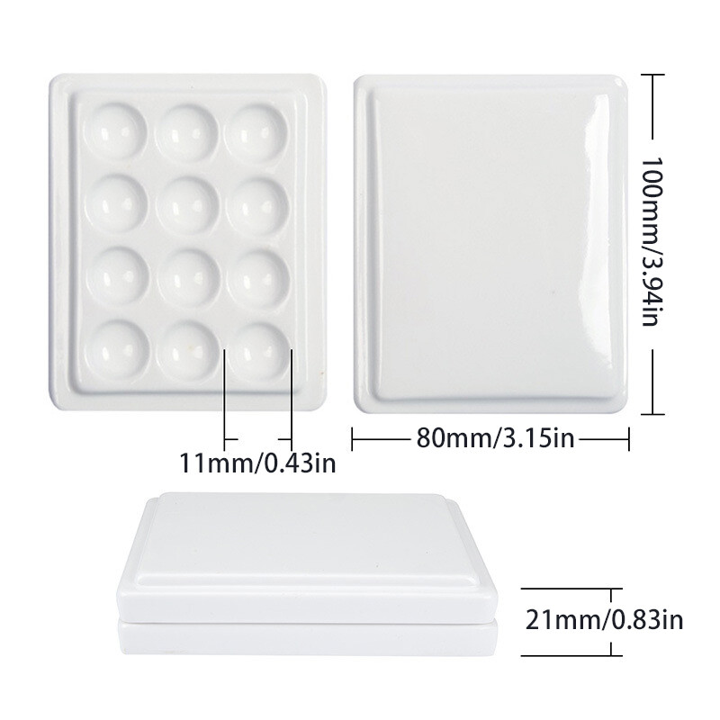 Nail Art Color Palette Dustproof Watercolor Paint Palette Manicure Accessories