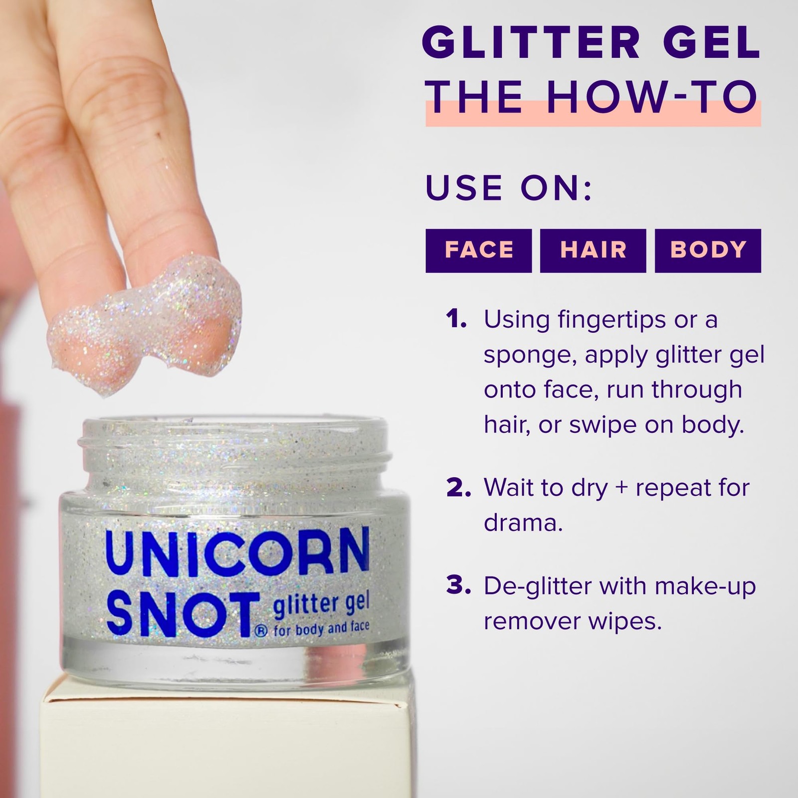 Holographic Face Glitter & Body Glitter Gel | Holiday Glitter Makeup: Stockin…