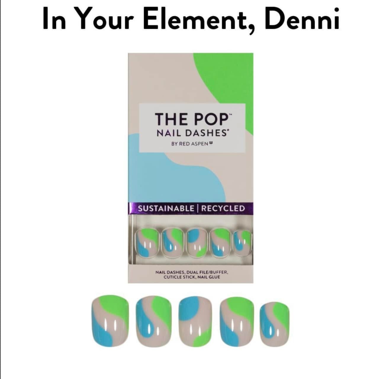 Red Aspen Press On Nails – In Your Element, Denni – NIB