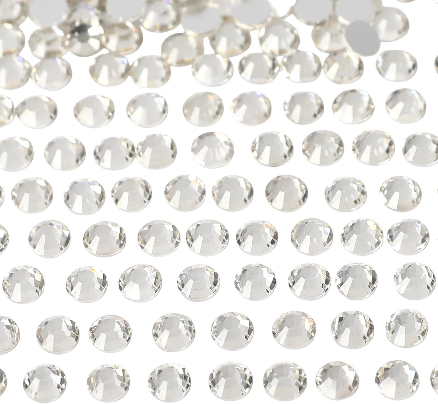 Flatback Glass Crystal Rhinestones Rounds Gems for Bedazzling Nails Art Crafts D