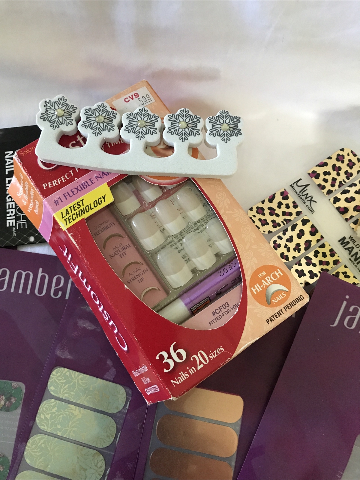 Asst Lot Various Minx Jamberry Loreal Lingerie Nail Wraps Kiss Decals