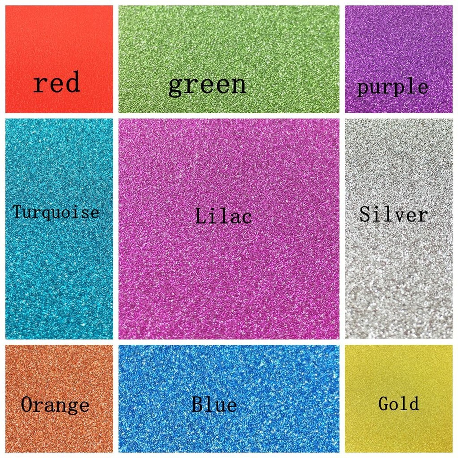 levylisa 10 Sheets A4 Glitter Self-Adhesive Craft Art Sparkling Sign Sticker …