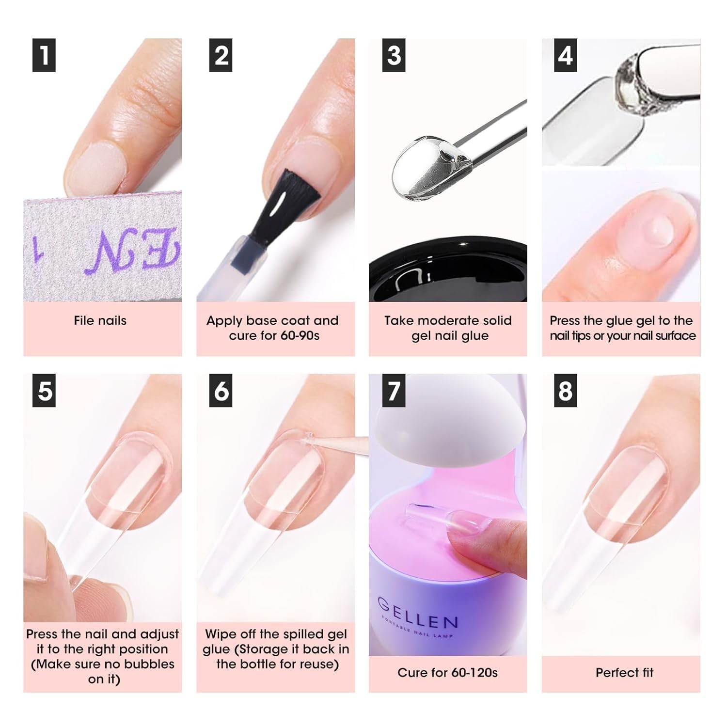 15g Professional Solid Nail Glue Gel – UV Light Cured for Perfect Nail Art