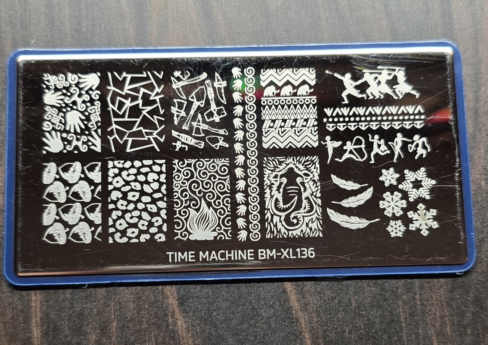 HTF Maniology Bundle Monster Time Machine BM-XL136 Tribal Africa Nail Stamp Plat