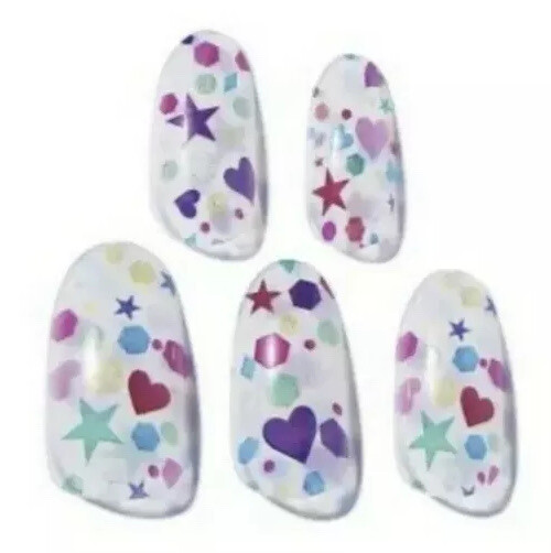 SinfulColors My Party 2660 2d Claws Press On Nails, 24 count Medium Oval
