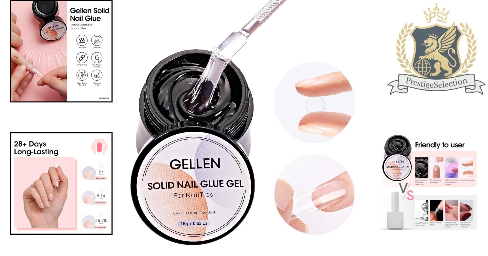 15g Professional Solid Nail Glue Gel – UV Light Cured for Perfect Nail Art