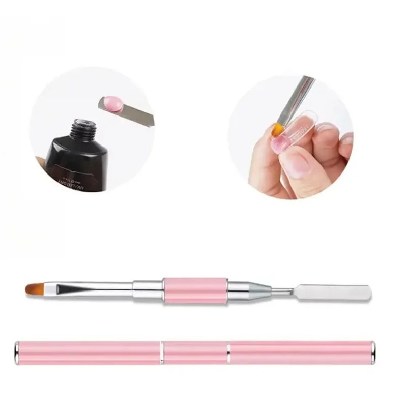 2 in 1 Gel Nail Brush & Picker Spatula Tool for Acrylic Extension Gel