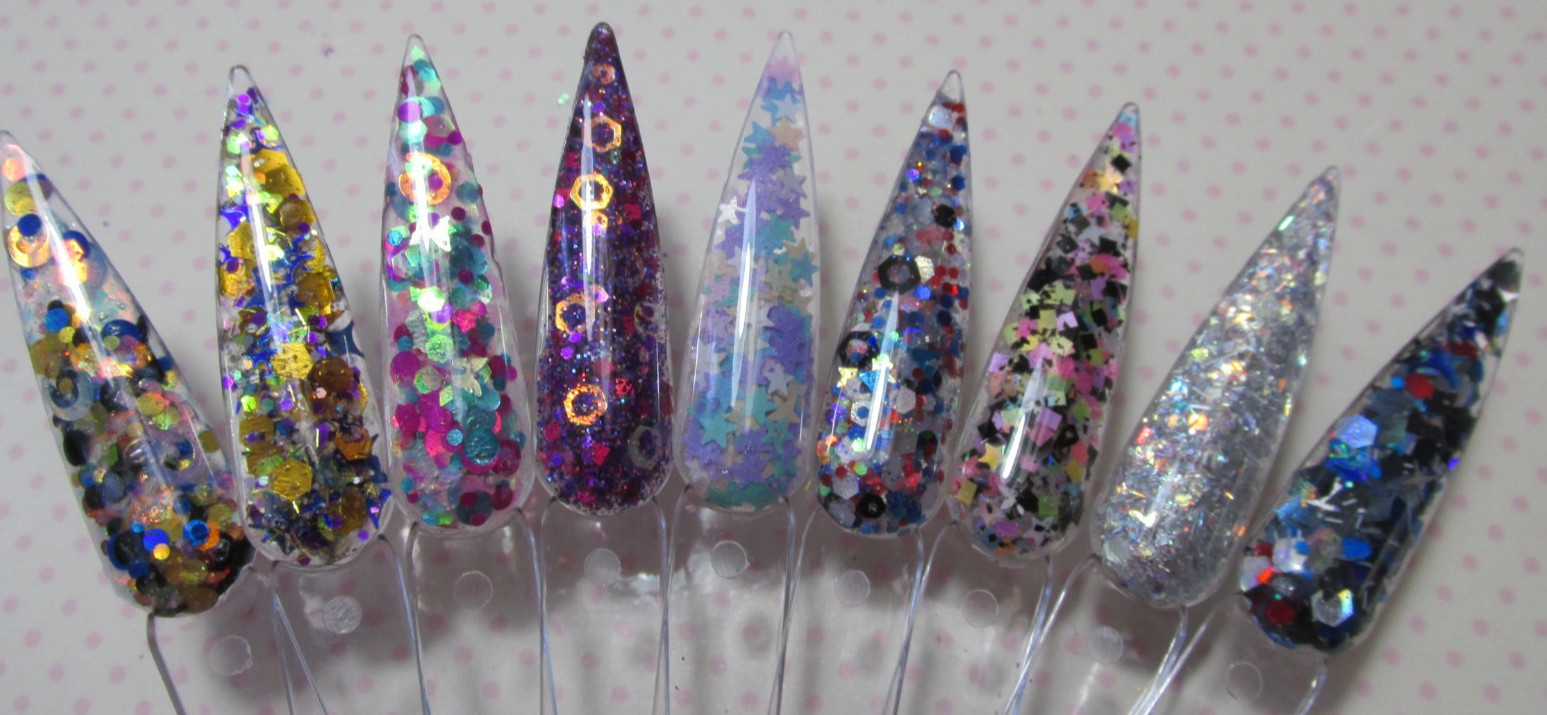 40 pieces Glitter Bundle for nail art