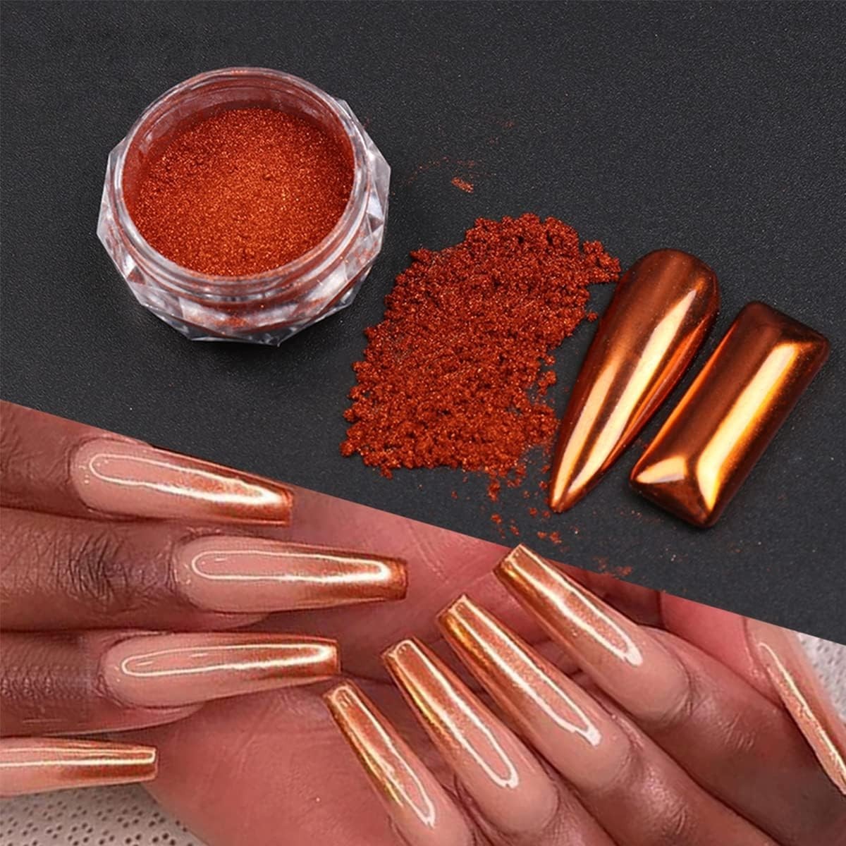 Mirror Finish Chrome Nail Powder Set