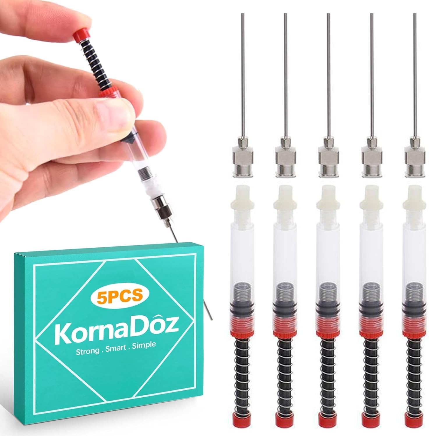 Industrial Liquid Dispensing Applicator with Blunt Tips – 5 Pack Precision Tools