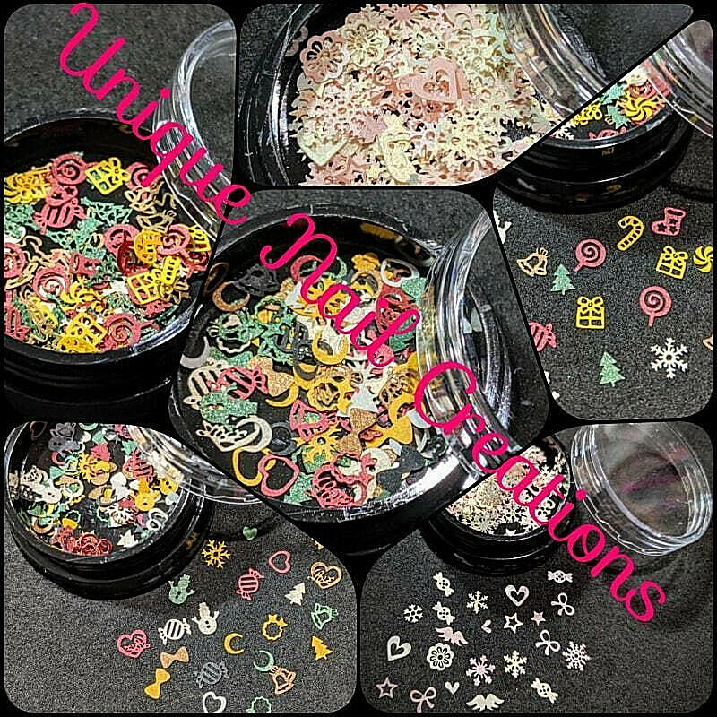 CHRISTMAS BLEND SEQUINS~U CHOOSE~Nail•Acrylic•Gel•Body Art•Face•Festival•Crafts