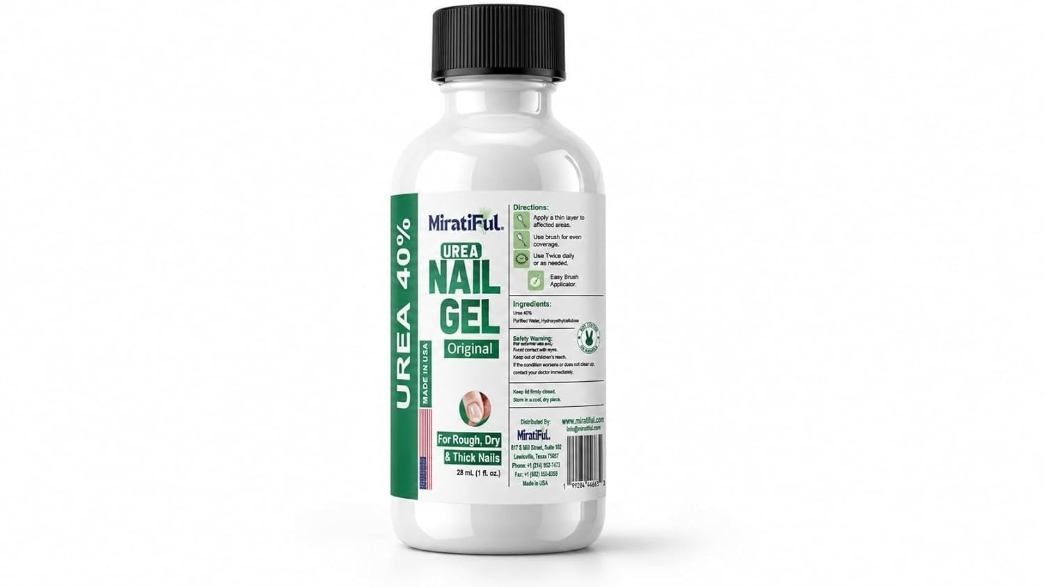 Urea Nail Gel – Strengthens & Softens Nails, Quick-Dry Formula for Damaged nails