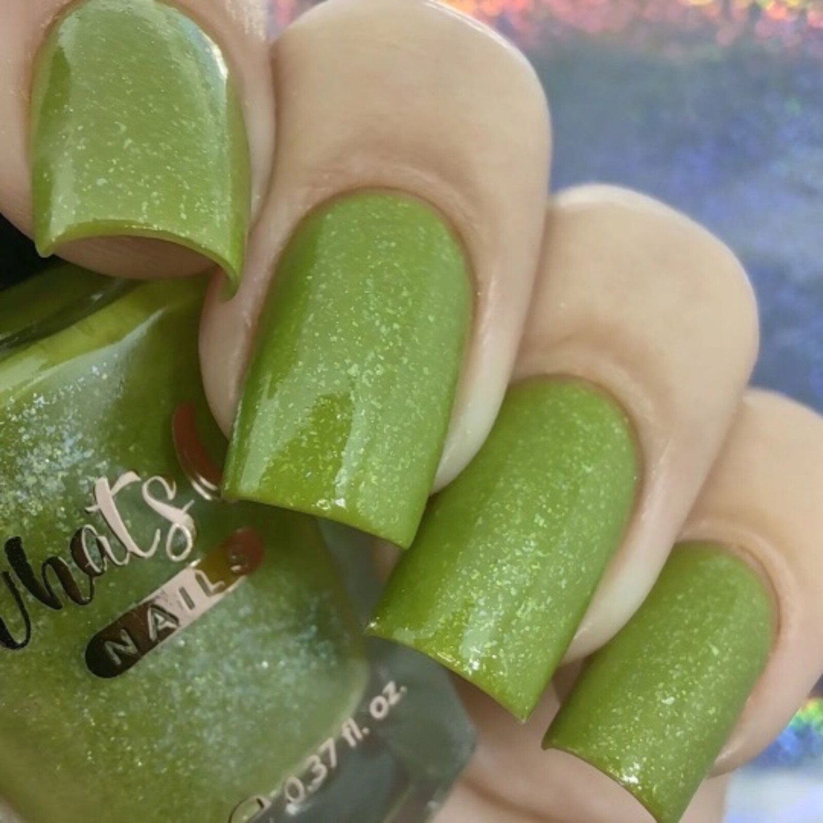 Whats Up Nails – Tuscan Harvest Regular Polish (Olive Green w/ Shimmer)