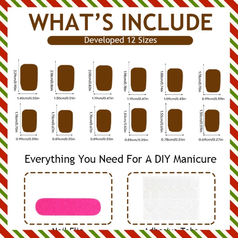 False Nail Christmas Nail Art on Nail With Snowman Snowflake Easy To Use