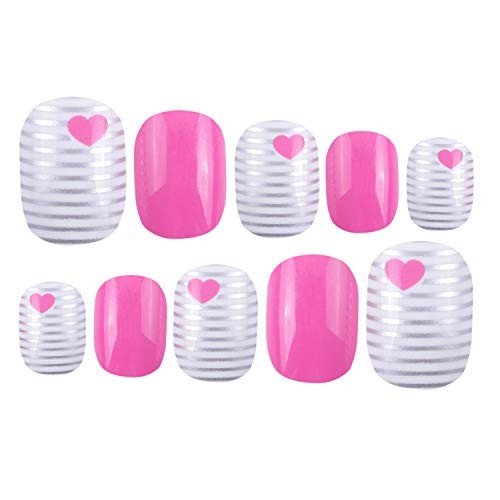120 Pcs 5 Pack Children Acrylic Fake Nails Press on Multicolor Gradient Series