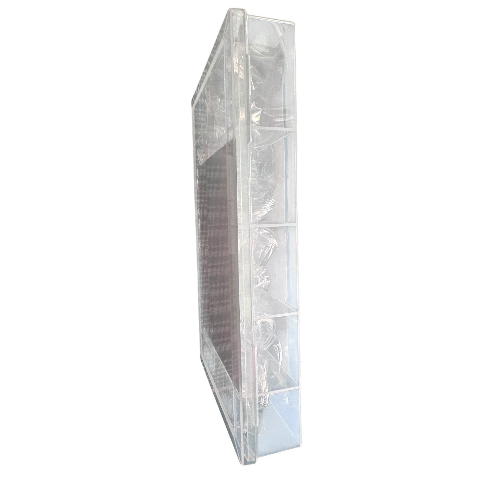 Laza Full Cover Nail Tips 600pcs Clear Excellent Multi-Size Storage Case Set