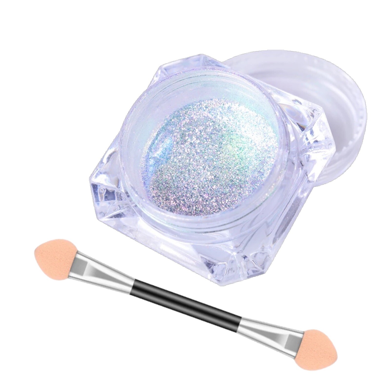 Rainbow Nail Chrome Powder Aurora Effect Mirror Unicorn Shiny Iridescent Pigment