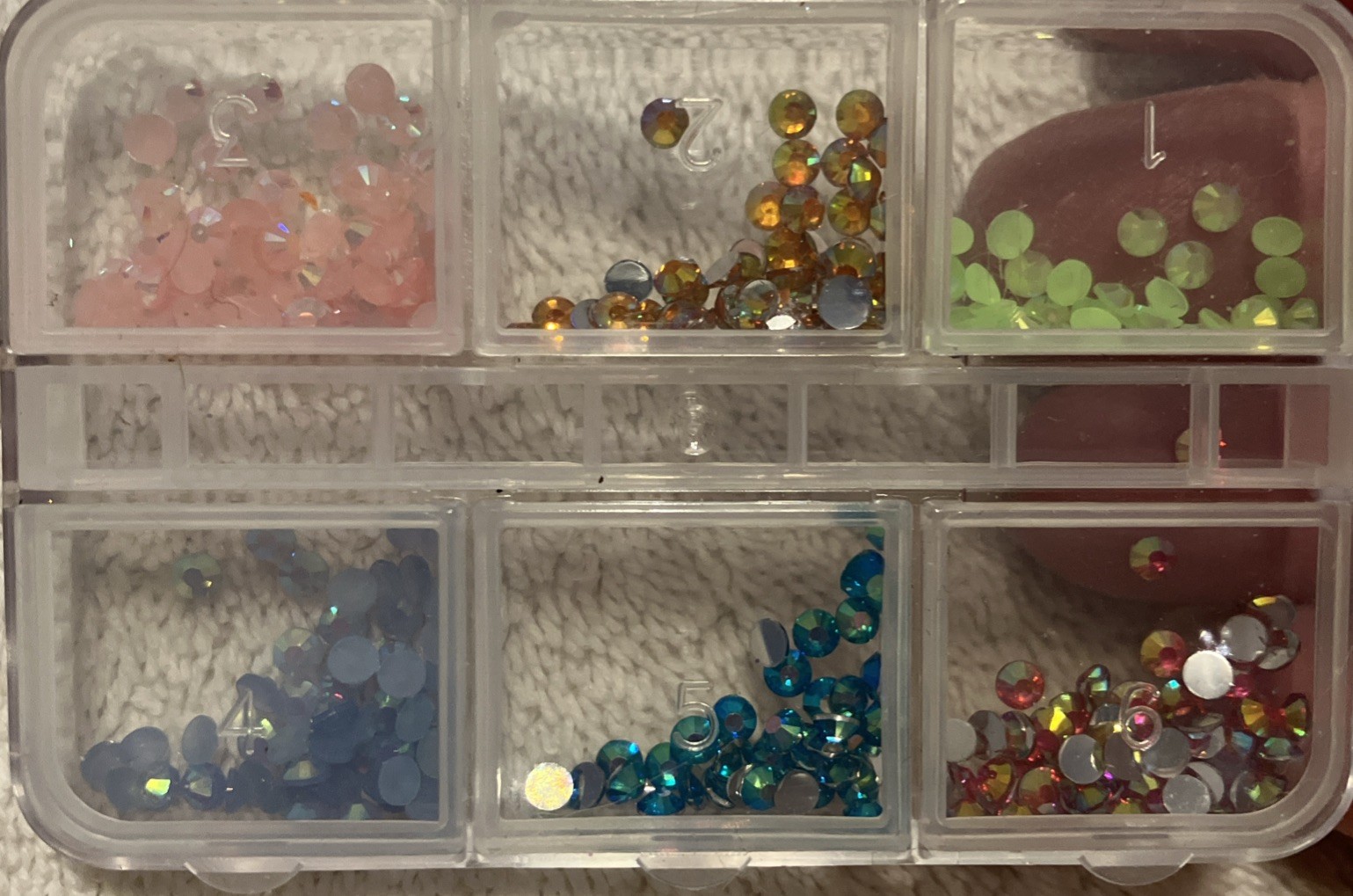 Lot Of 12 Nail Art Decorations 3D Candies, Mink Fur, Gemstones Christmas- Etc