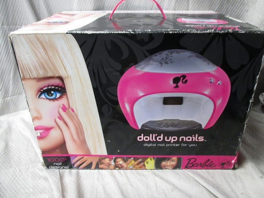Barbie Doll’d up Nails Digital Nail Printer 2008 Mattel | New – Complete!