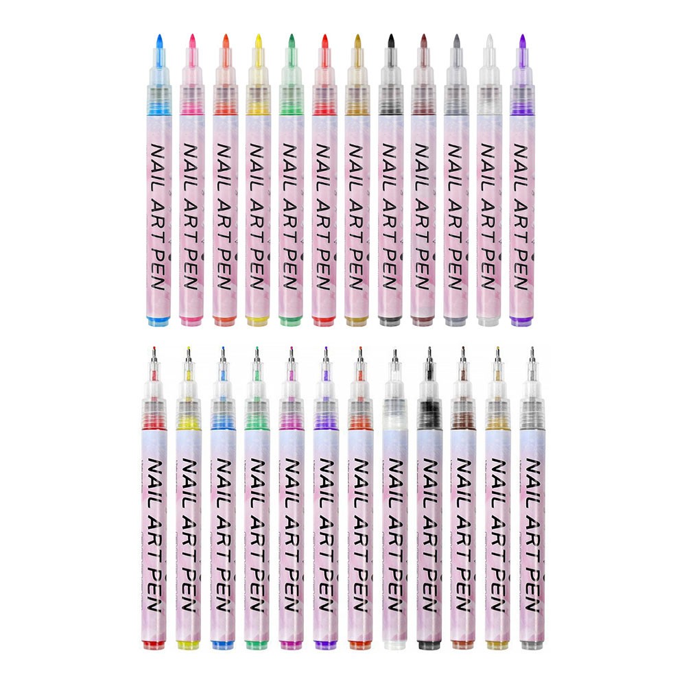 Colourful Waterproof Nail Art Graffiti Pen DIY 3D Nail Art Drawing-Pen 12Pcs/Set