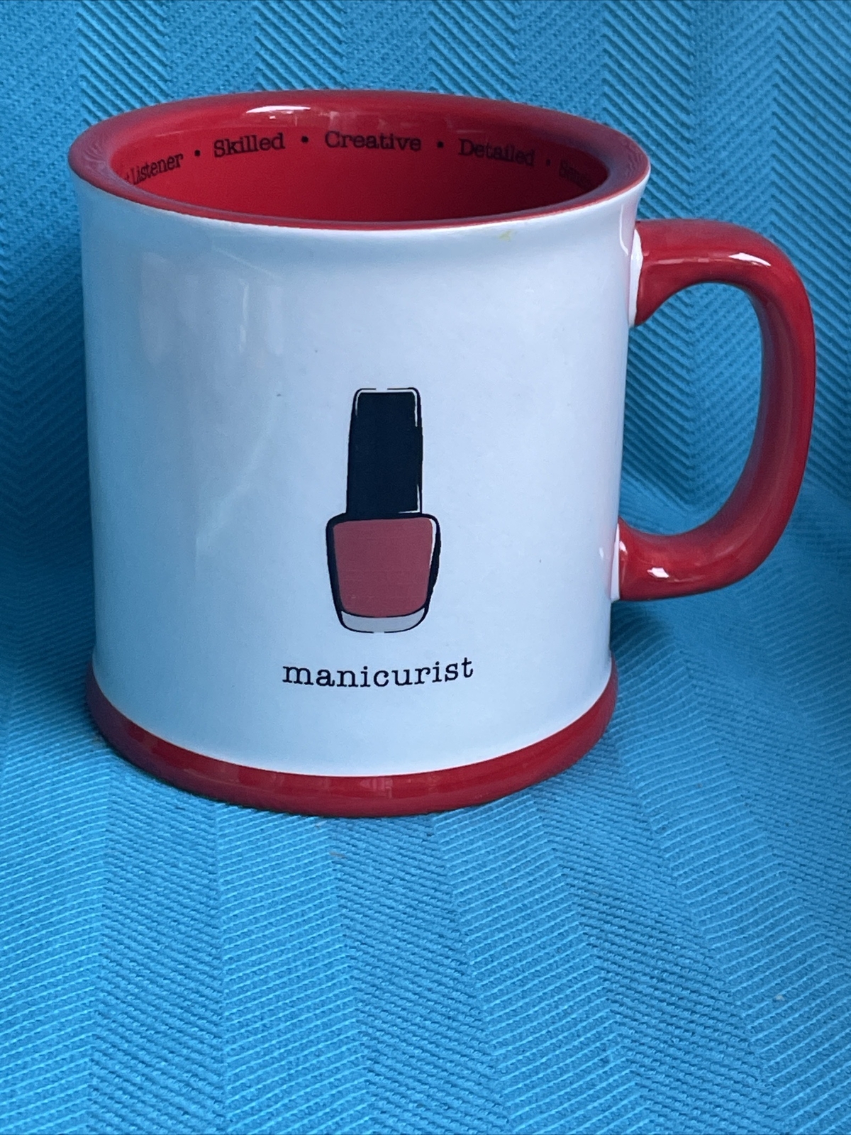 MANICURIST Manicure Fingernail Toenail Nail Salon Owner Beautician Mug ❤️blt39j5