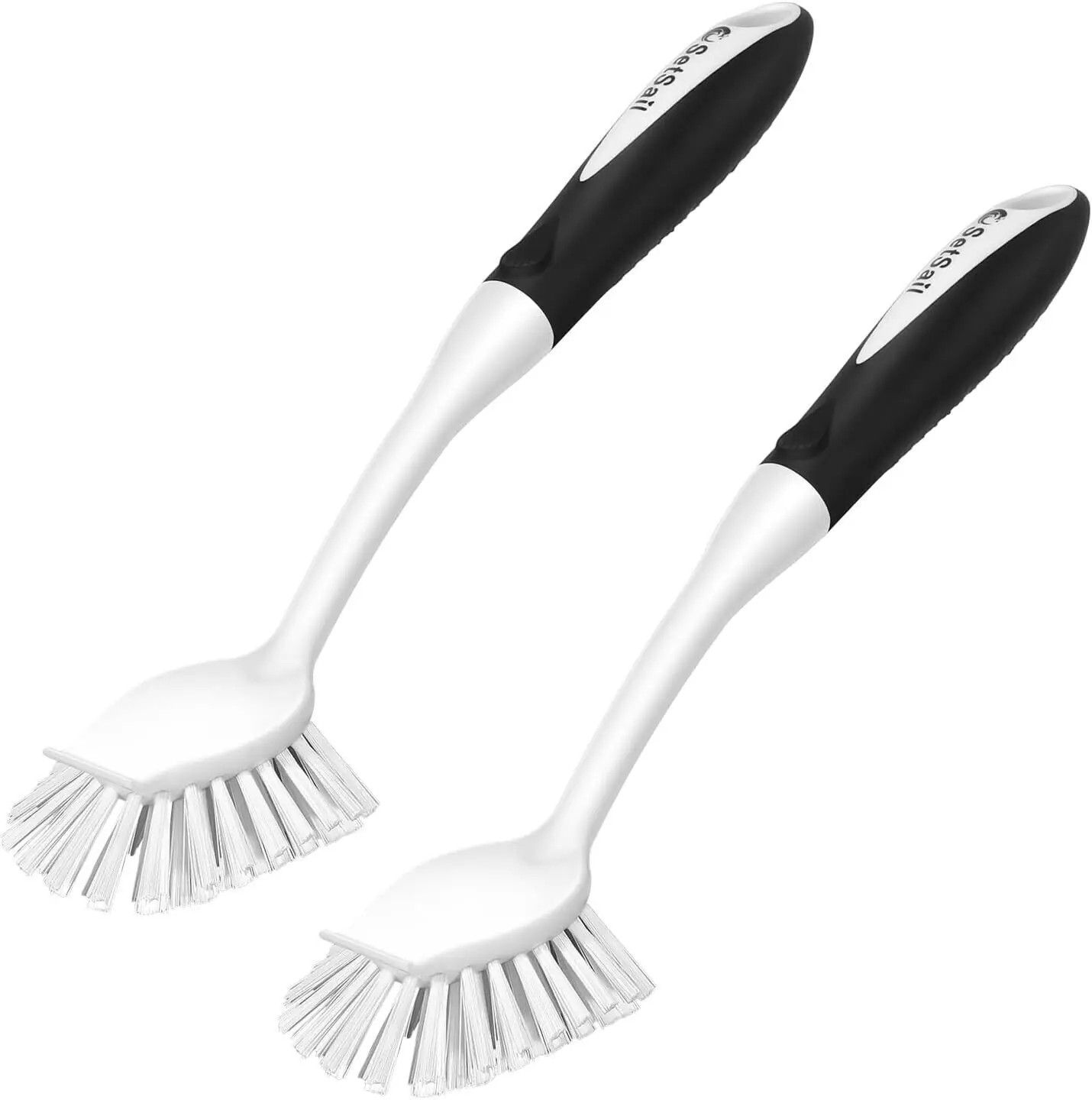 Original New 2 Pack SetSail Dish Brush with Built-in Scraper Dish Scrub Brushes