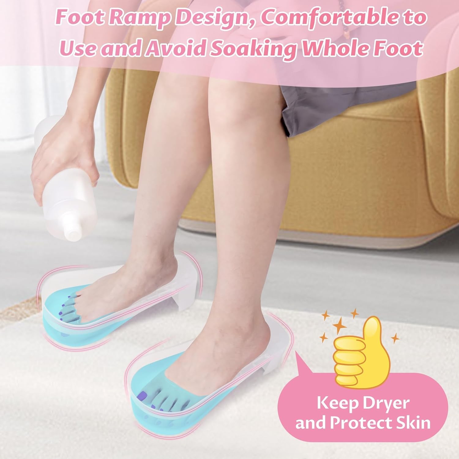 Toe Nail Soaking Bowl 2 PCS Toenails Soak Off Bowl Shoe Design Foot Bath Soak