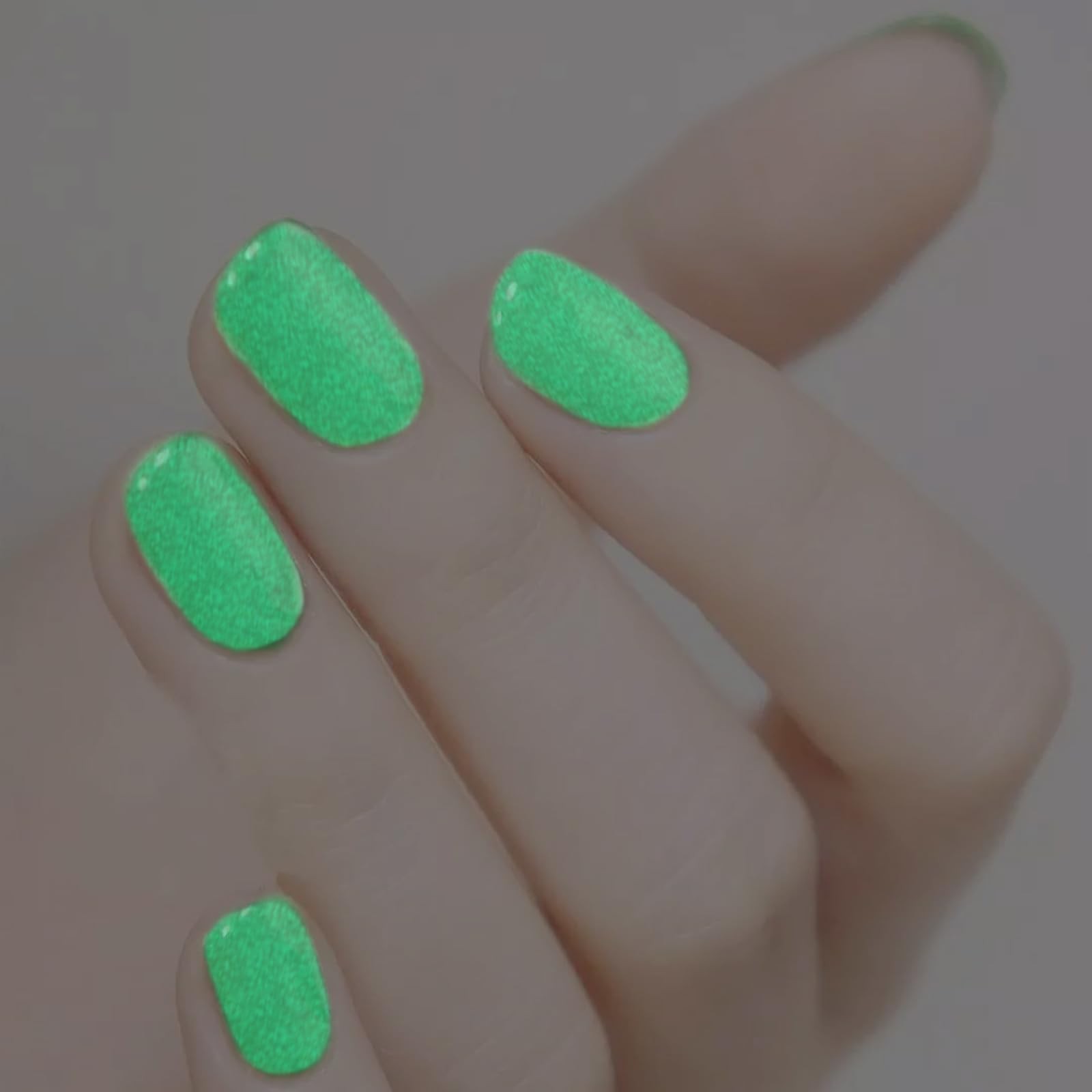 12 Sheets Luminous Solid Nail Polish Strips with File – Self-Adhesive Glow in…