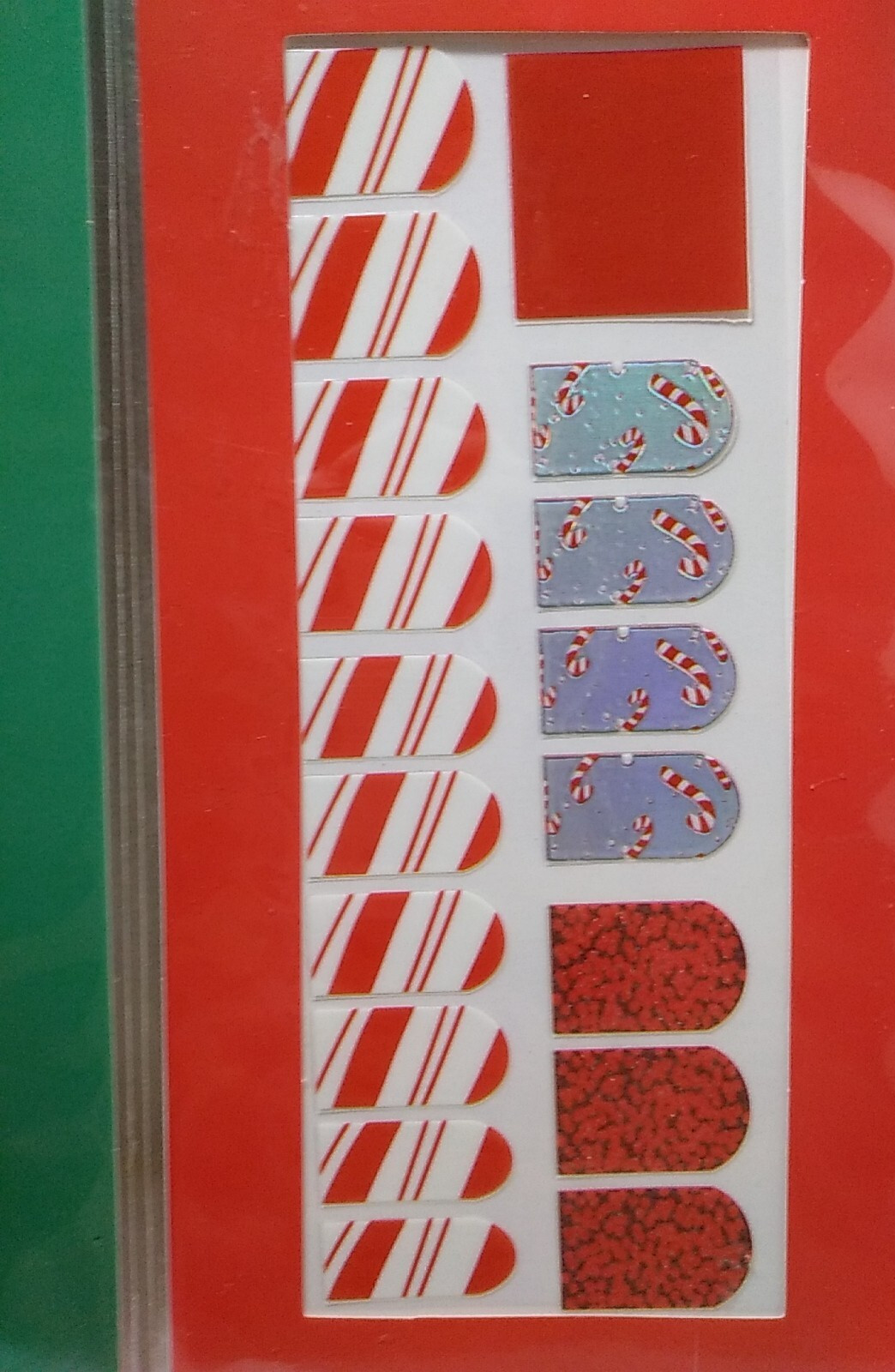 Modern Expressions ~Christmas Theme Gel Nail Polish Stickers ~2 Pages; 10ct Each