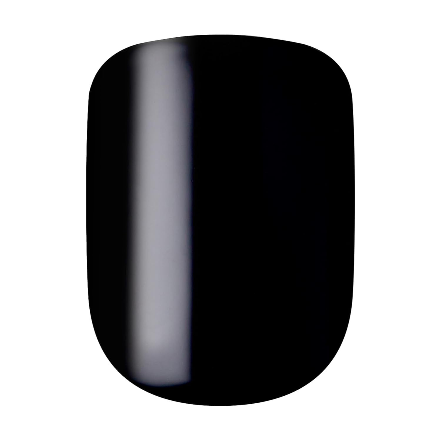 Effortless All Black Short Press-On Nails with Super Hold Adhesive – 30 Count