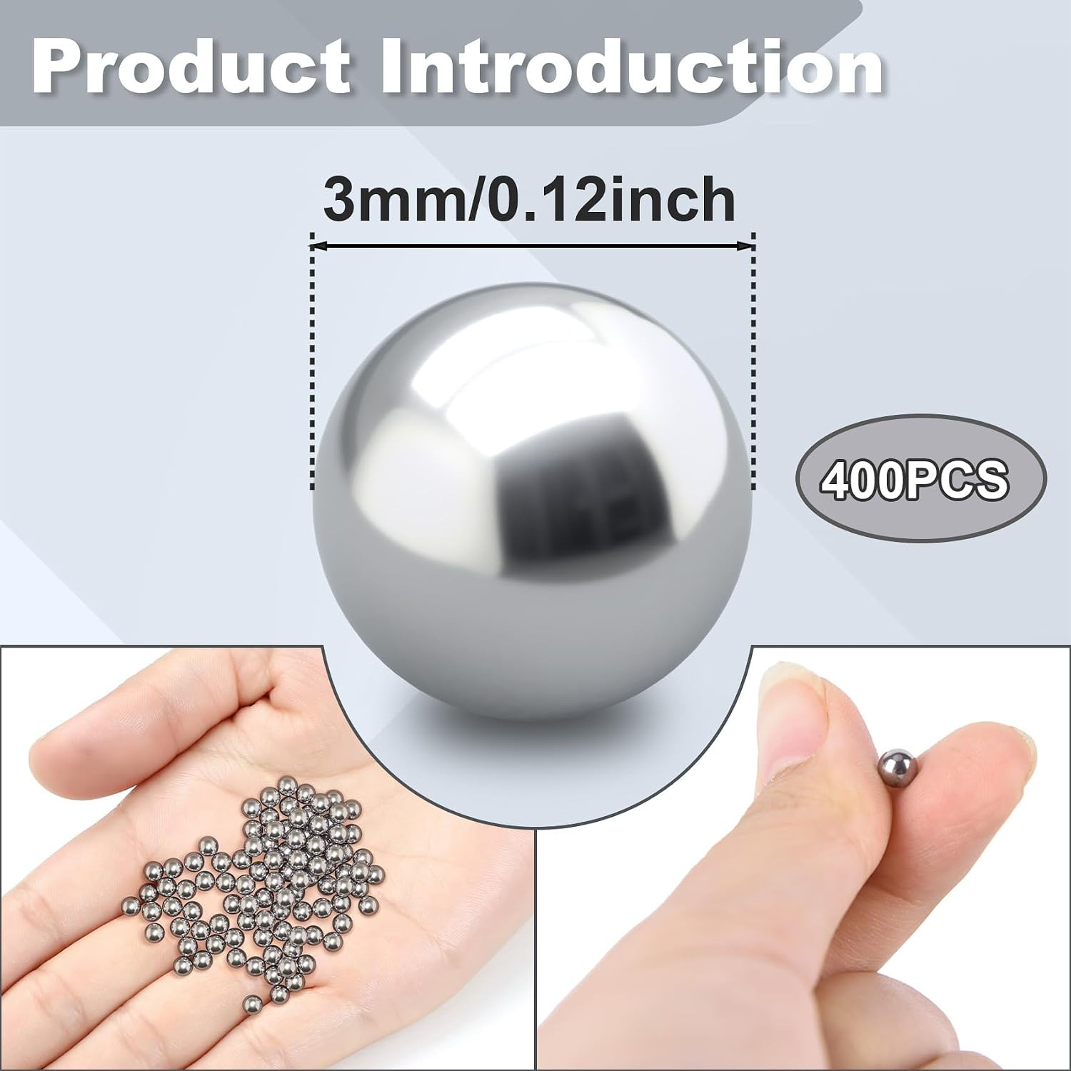 400 PCS Paint Mixing Balls, 316 Stainless Steel Ball for Mixing Paint