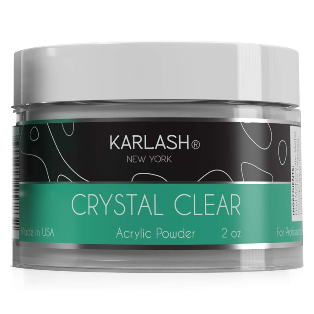 High Clarity 2oz Acrylic Powder with 4oz Liquid Monomer, Non-Yellowing Formula