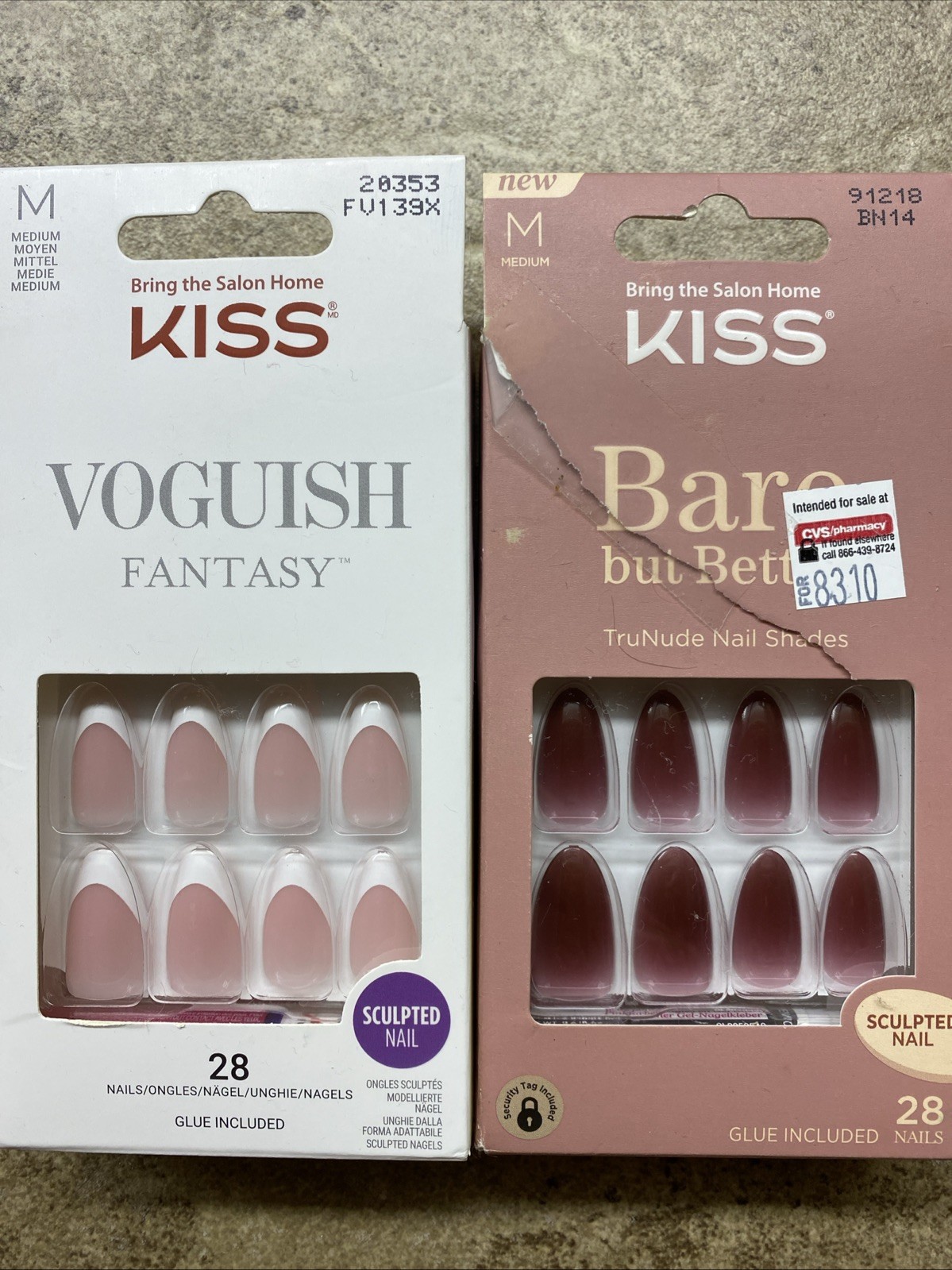 13 BOXES Kiss IMPRESS NAILS No Glue Mani Color FX Assorted Types