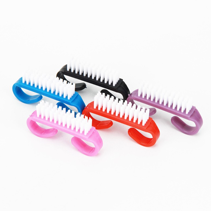 Top Cleaning Nail Brush Nail Art Plastic Remove Dust Finger Care UV Gel Brushes