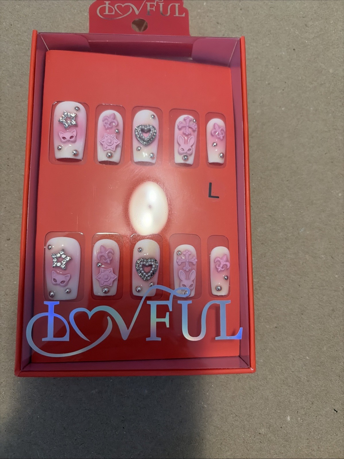 3D Nail Set Design Size Medium-Large