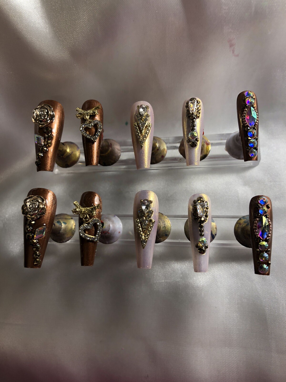 ℤ ℕ𝔸𝕀𝕃ℤ! Gorgeous Set Of Handmade Ornate Press On Nails