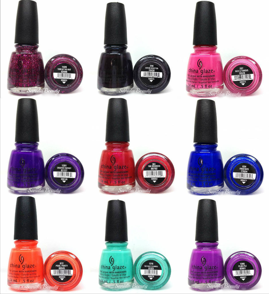 China Glaze – 100 BEST SELLING COLORS 0.5oz – Series 1 – Choose Any Colors