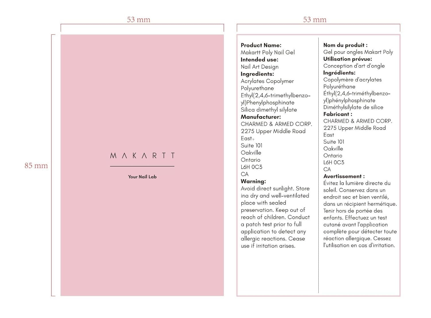 Makartt Poly Nail Gel: Clear 50ML Gel Builder for Natural-Looking