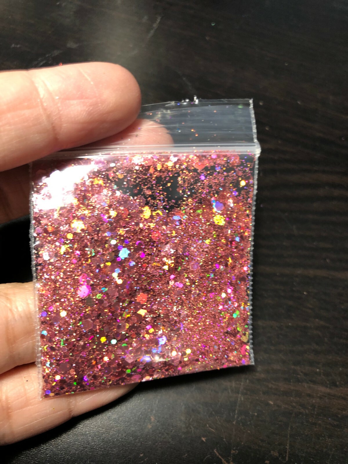 Holographic Glitter Hexagon Mix 0.4MM, 1MM, 2MM pink blue Nail Art US seller