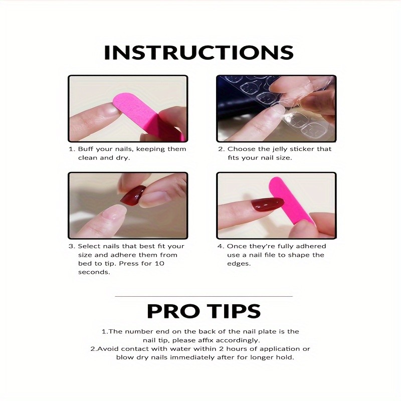 48Pcs-Short Square Dusty Pink White Floral Minimalist Daily Press on Nails