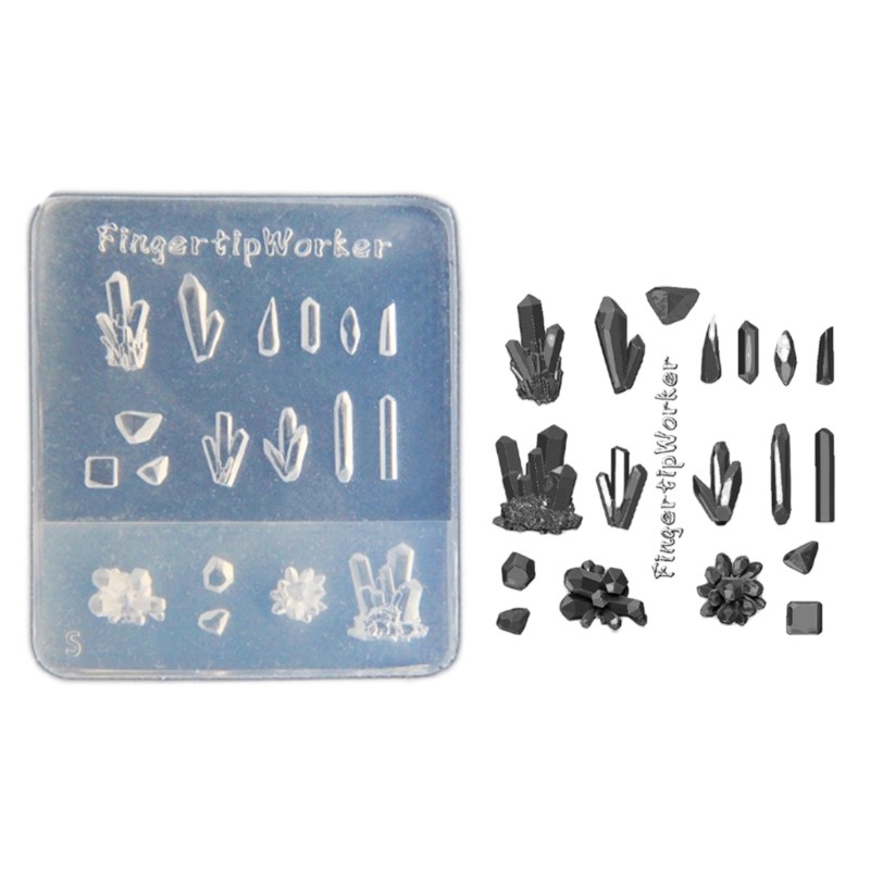 Flexible Nail Art Mold Crystal Stone Manicure Mould for Nail Art Enthusiasts