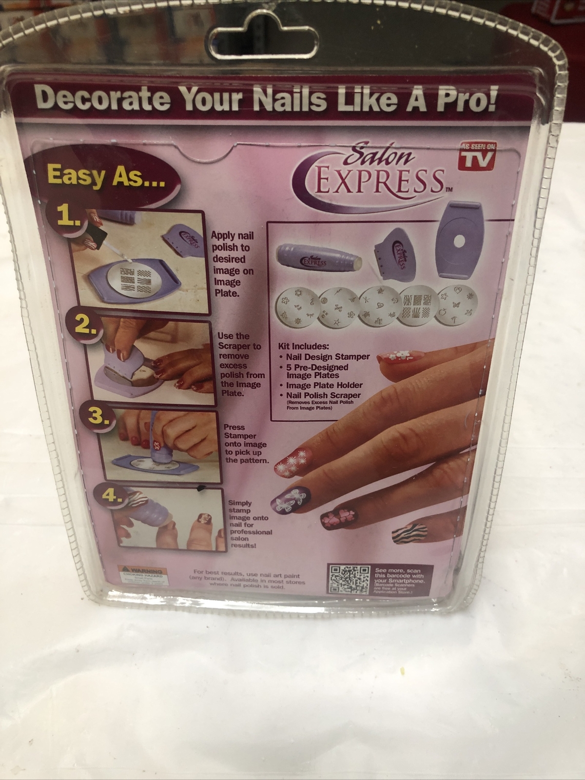 Salon Express Nail Art Stamping Kit Brand New