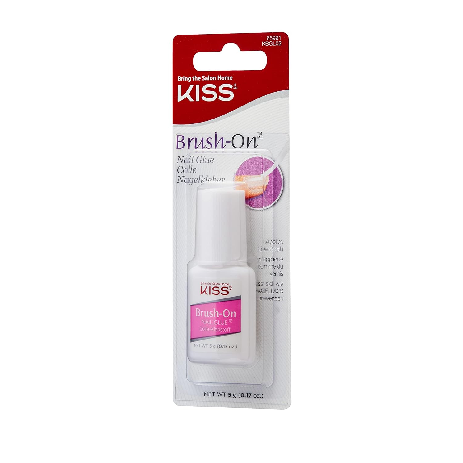 KISS Brush-On-Nagelkleber Für Press-On-Nägel, Nagelkleber Mit Schnelltrocknender
