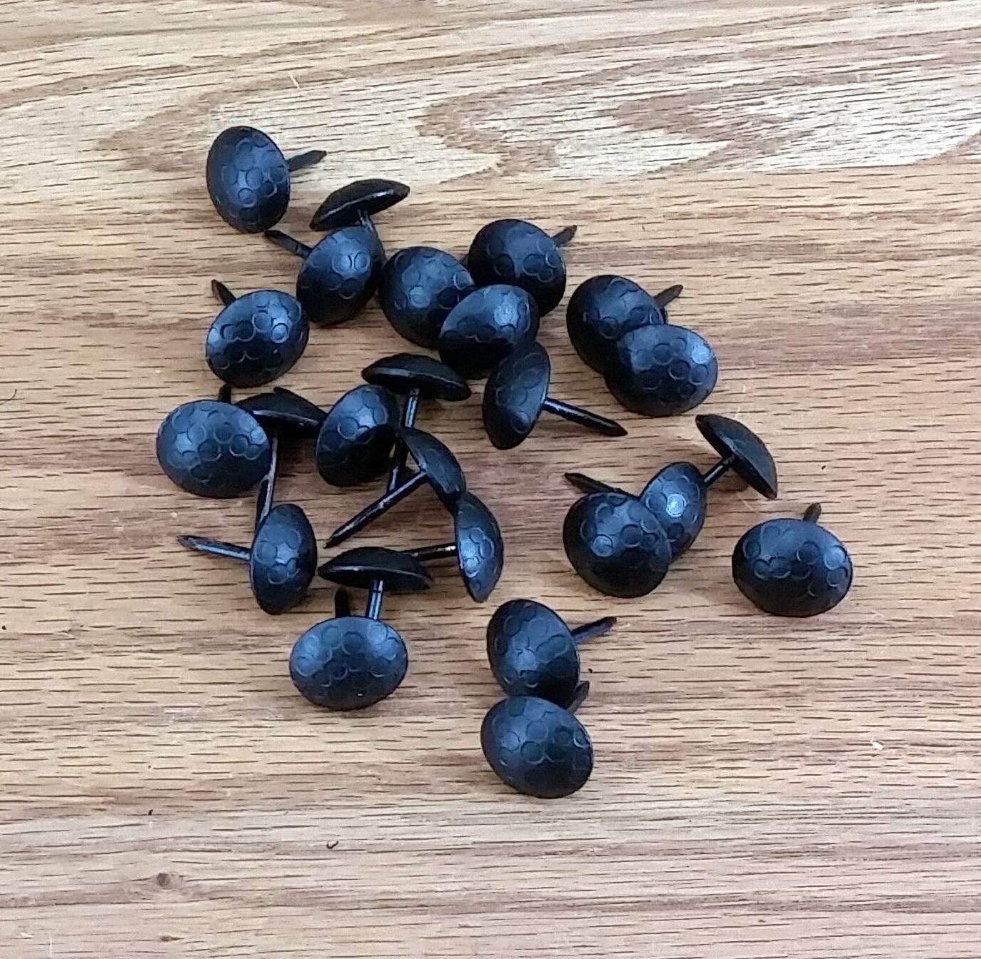 Round Matte Black Clavos, 3/4″ Diameter, 50 Pack