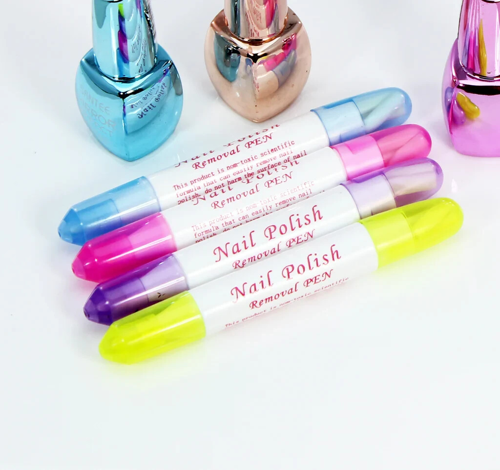 1 PC NAIL POLISH REMOVER Corrector Pen Art Varnish Correction Pens+ 3 Tips FREE