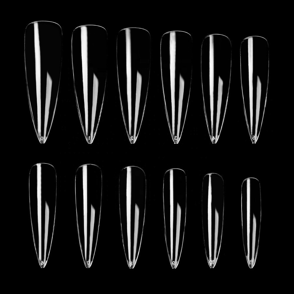 XXXL Gel Full Cover Nail STILETTO Shape 360 BOXED!!