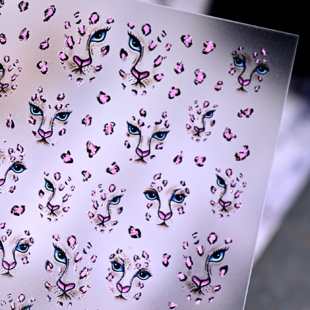 BLGTGH Style31 Leopard Print 5D Nail Stickers